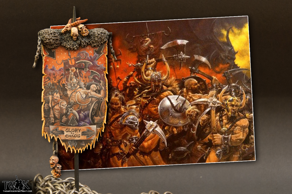 Chaos Marauders Banner  | 6th edition | by Giorgio | Chaos | Freehand | Realm of Chaos | Warhammer 